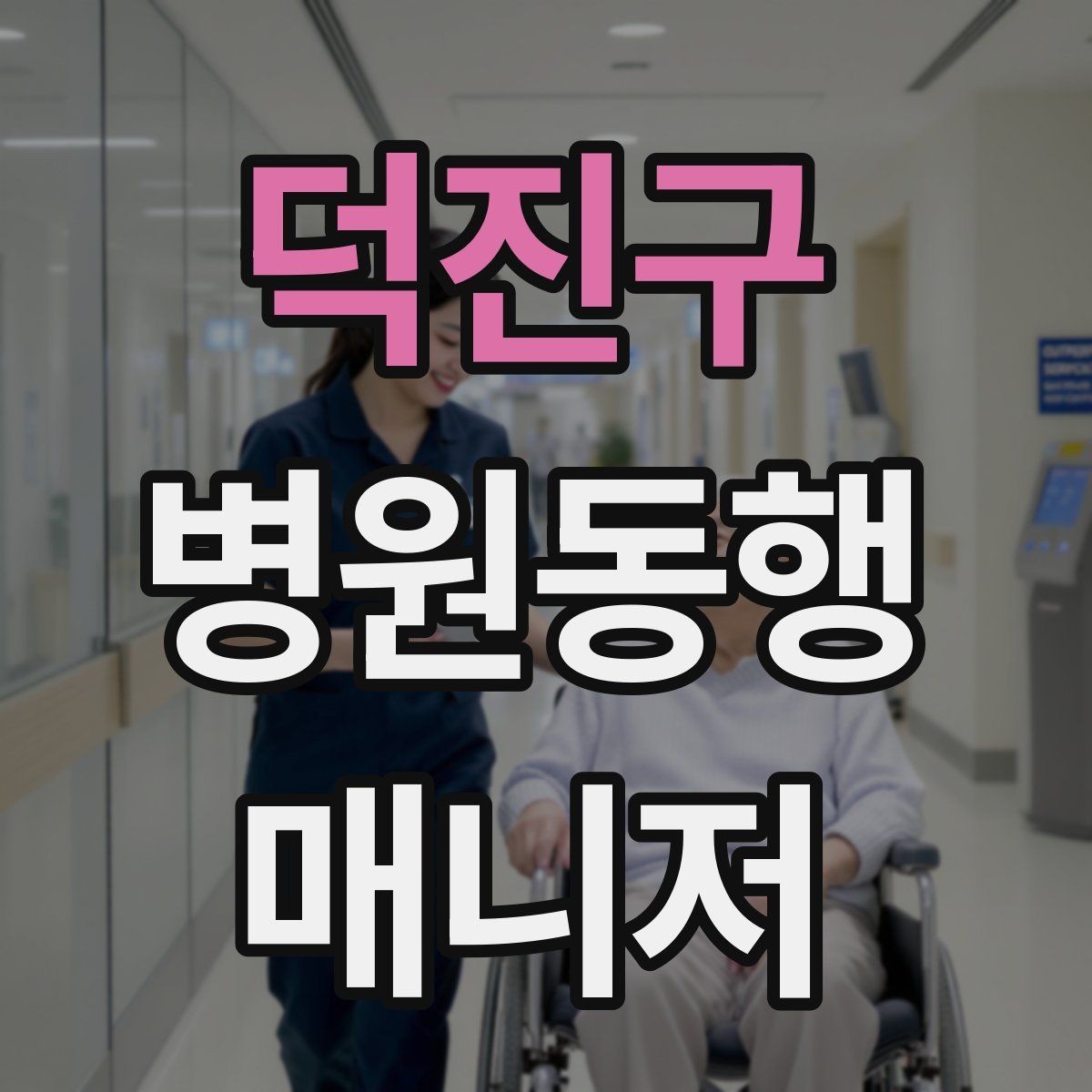 덕진구 병원동행매니저 자격증 서비스 범위와 한계를 정리해보기