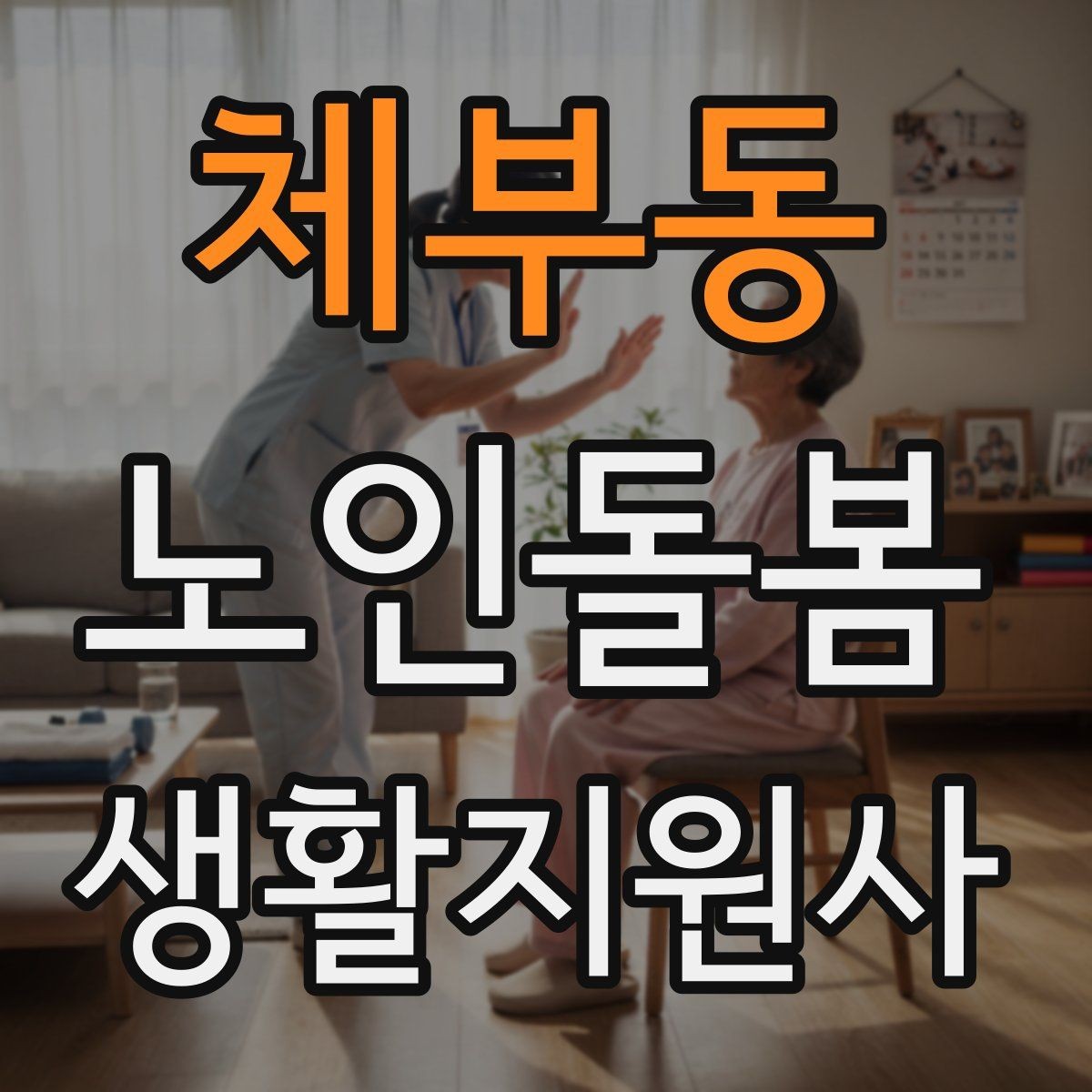 체부동 노인돌봄생활지원사 자격증 정기 방문 스케줄을 짜는 방법