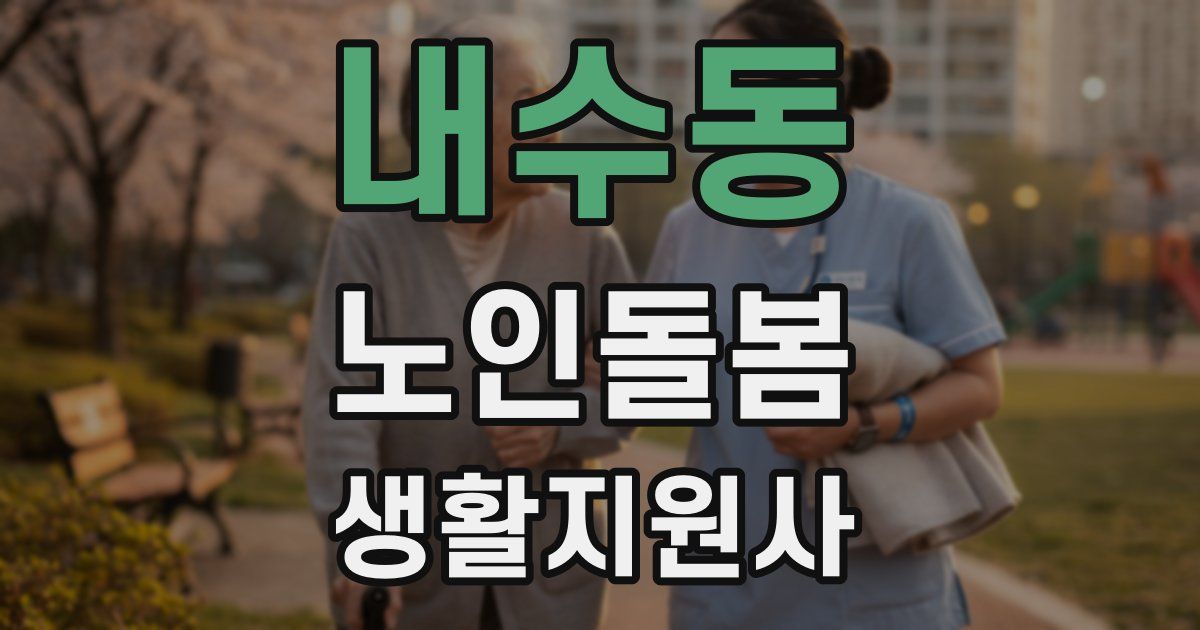 내수동 노인돌봄생활지원사 자격증