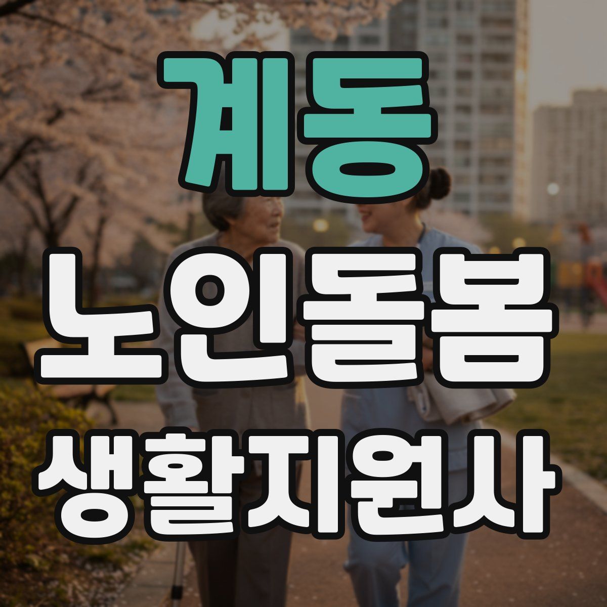 계동 노인돌봄생활지원사 자격증