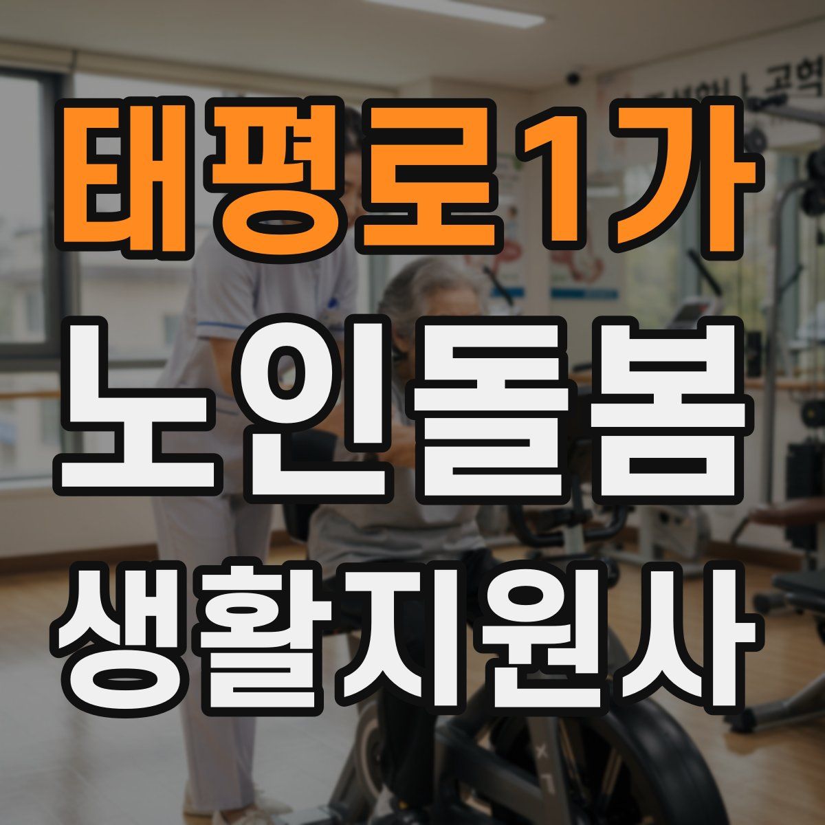 태평로1가 노인돌봄생활지원사 자격증