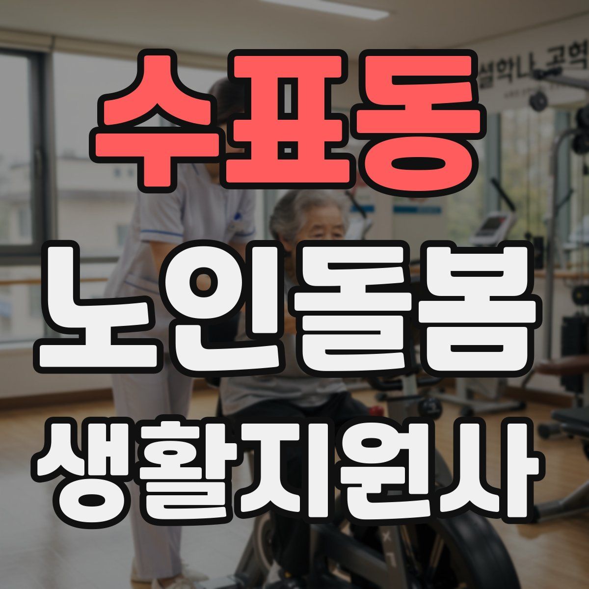 수표동 노인돌봄생활지원사 자격증