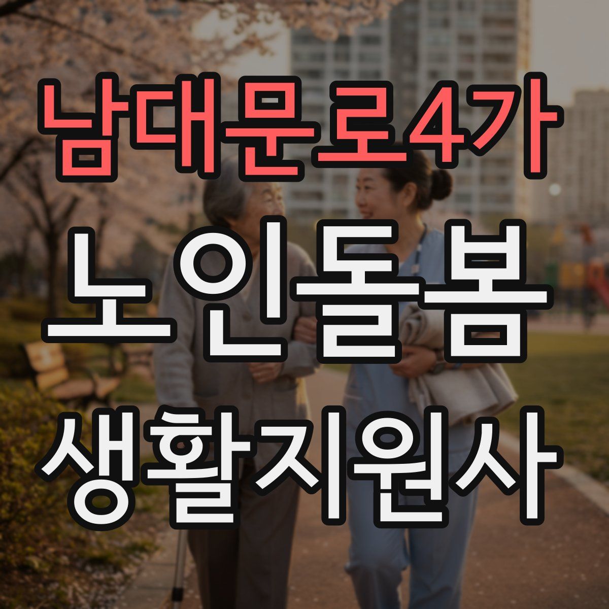 남대문로4가 노인돌봄생활지원사 자격증