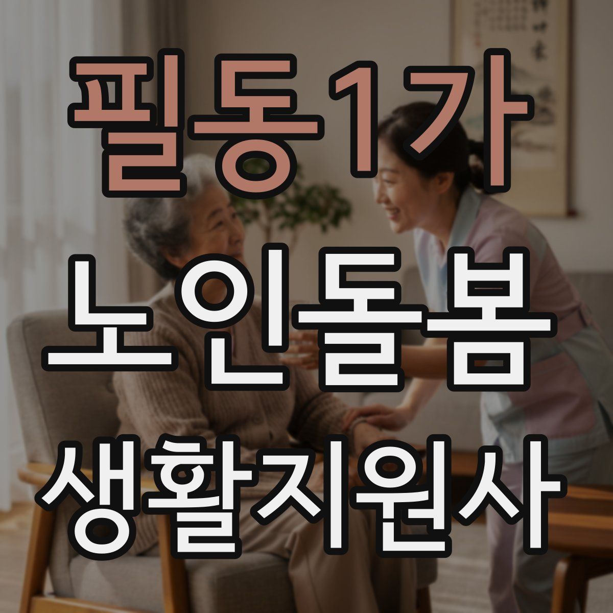 필동1가 노인돌봄생활지원사 자격증