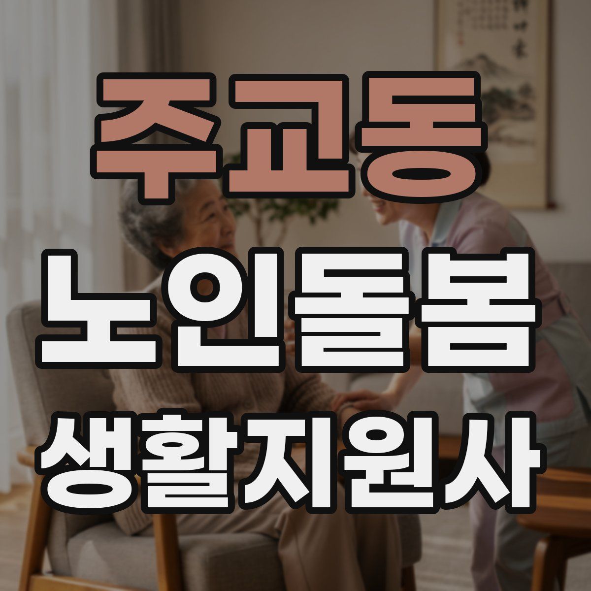 주교동 노인돌봄생활지원사 자격증