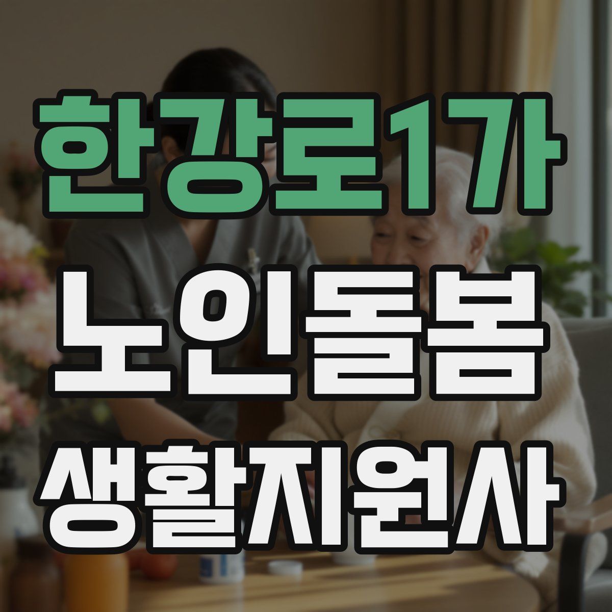한강로1가 노인돌봄생활지원사 자격증