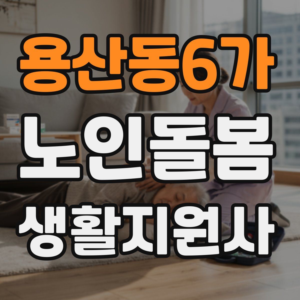 용산동6가 노인돌봄생활지원사 자격증