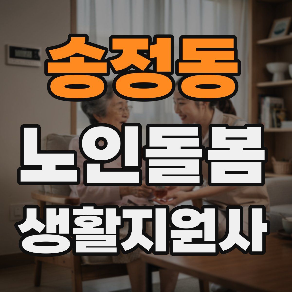 송정동 노인돌봄생활지원사 자격증