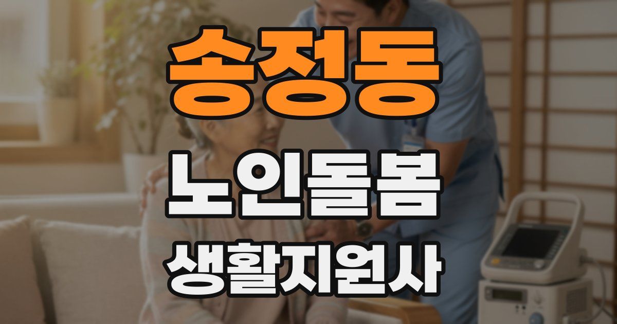 송정동 노인돌봄생활지원사 자격증
