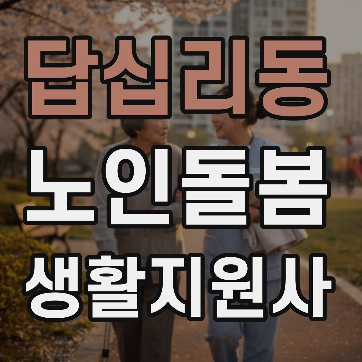 답십리동 노인돌봄생활지원사 자격증 불면을 호소할 때 대화 접근법