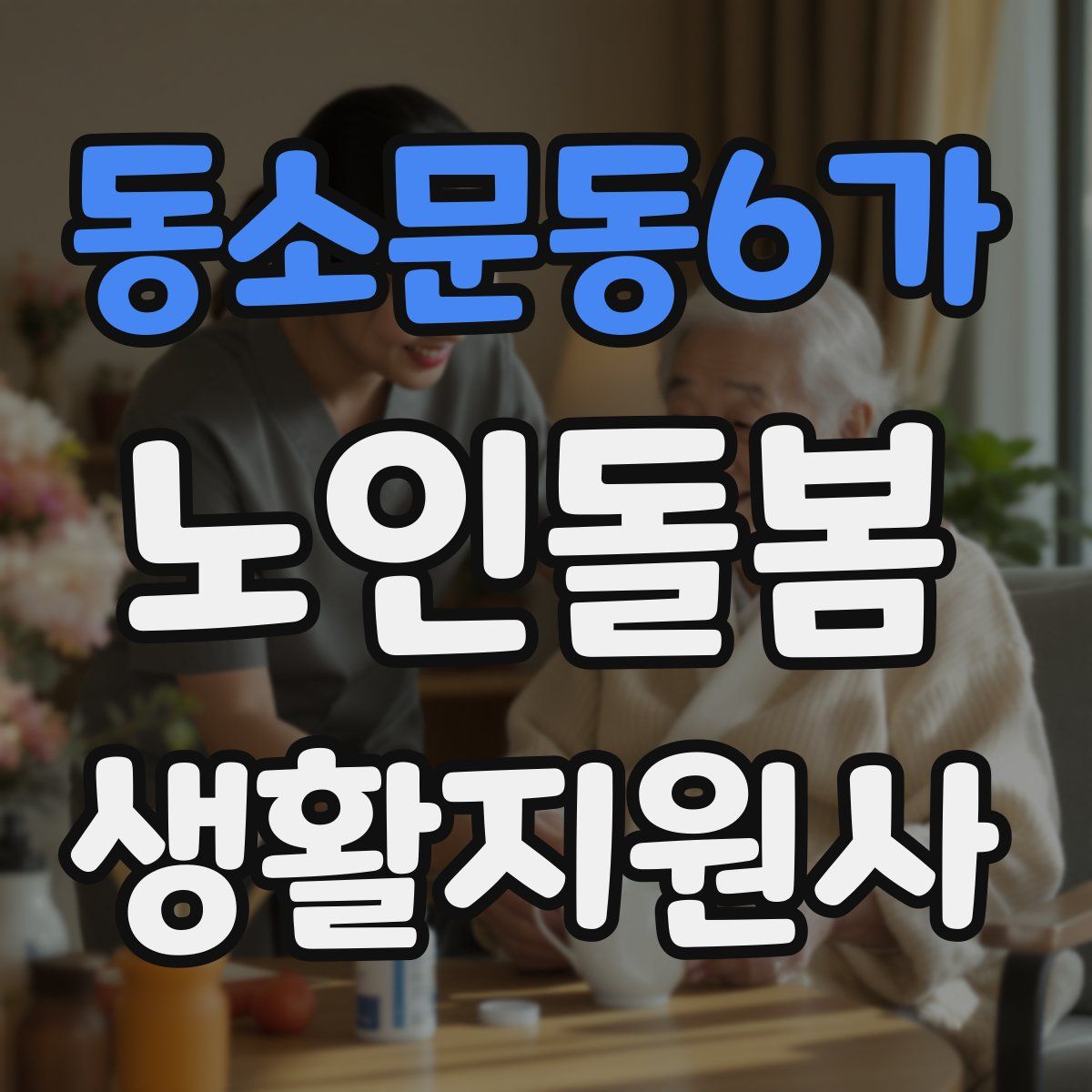 동소문동6가 노인돌봄생활지원사 자격증