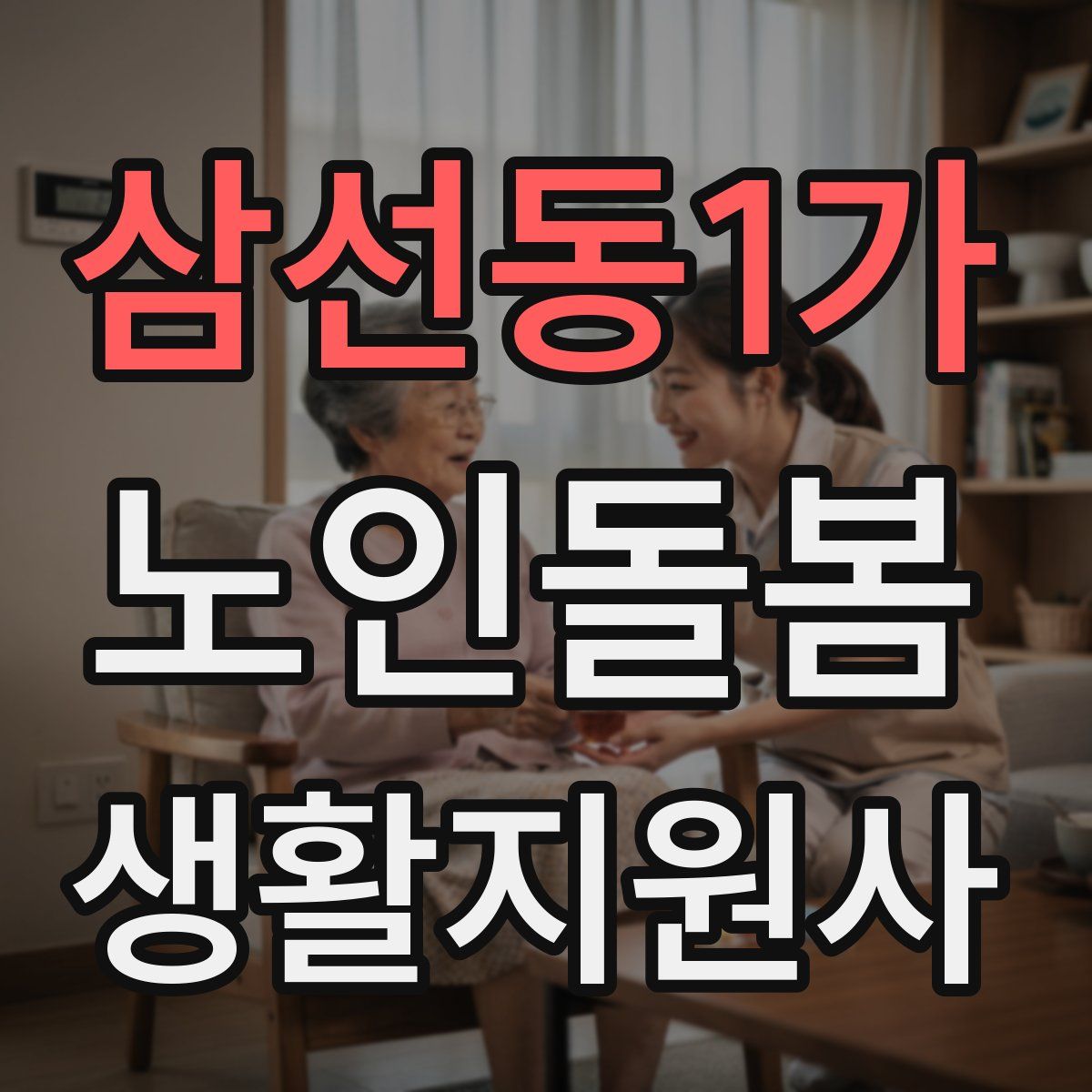 삼선동1가 노인돌봄생활지원사 자격증