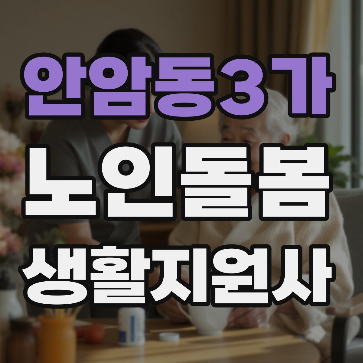안암동3가 노인돌봄생활지원사 자격증