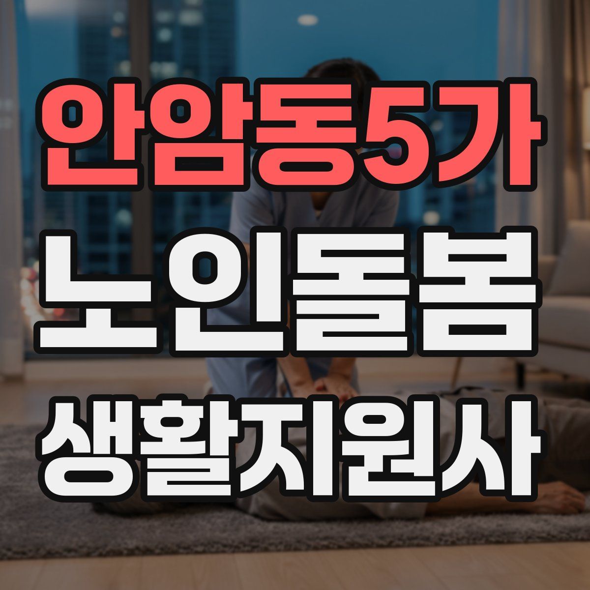 안암동5가 노인돌봄생활지원사 자격증