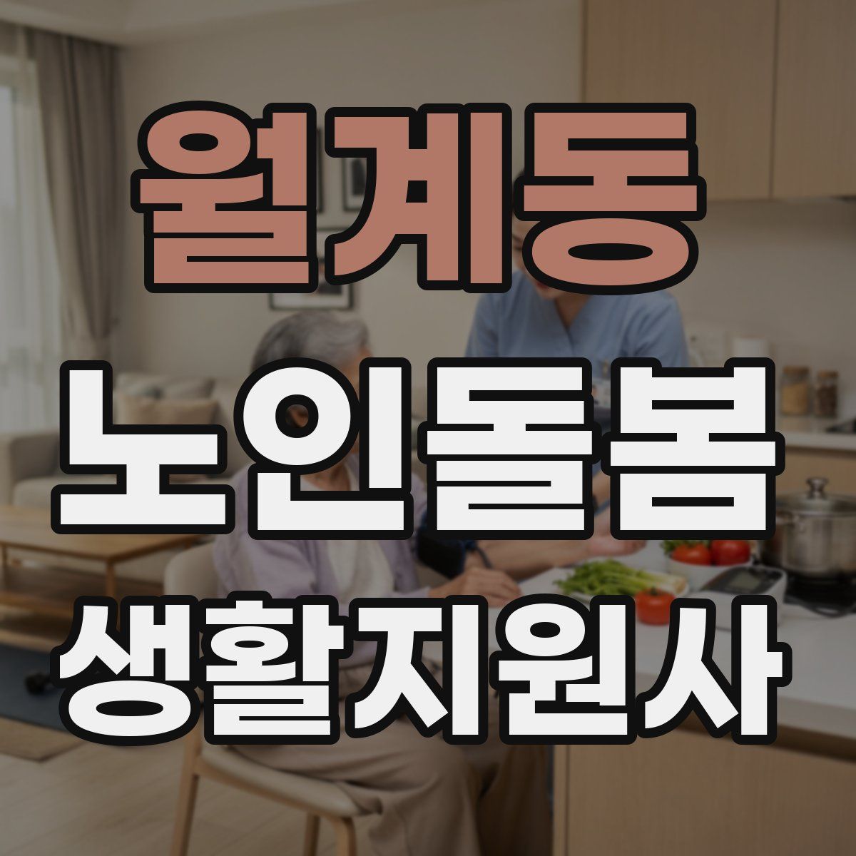 월계동 노인돌봄생활지원사 자격증