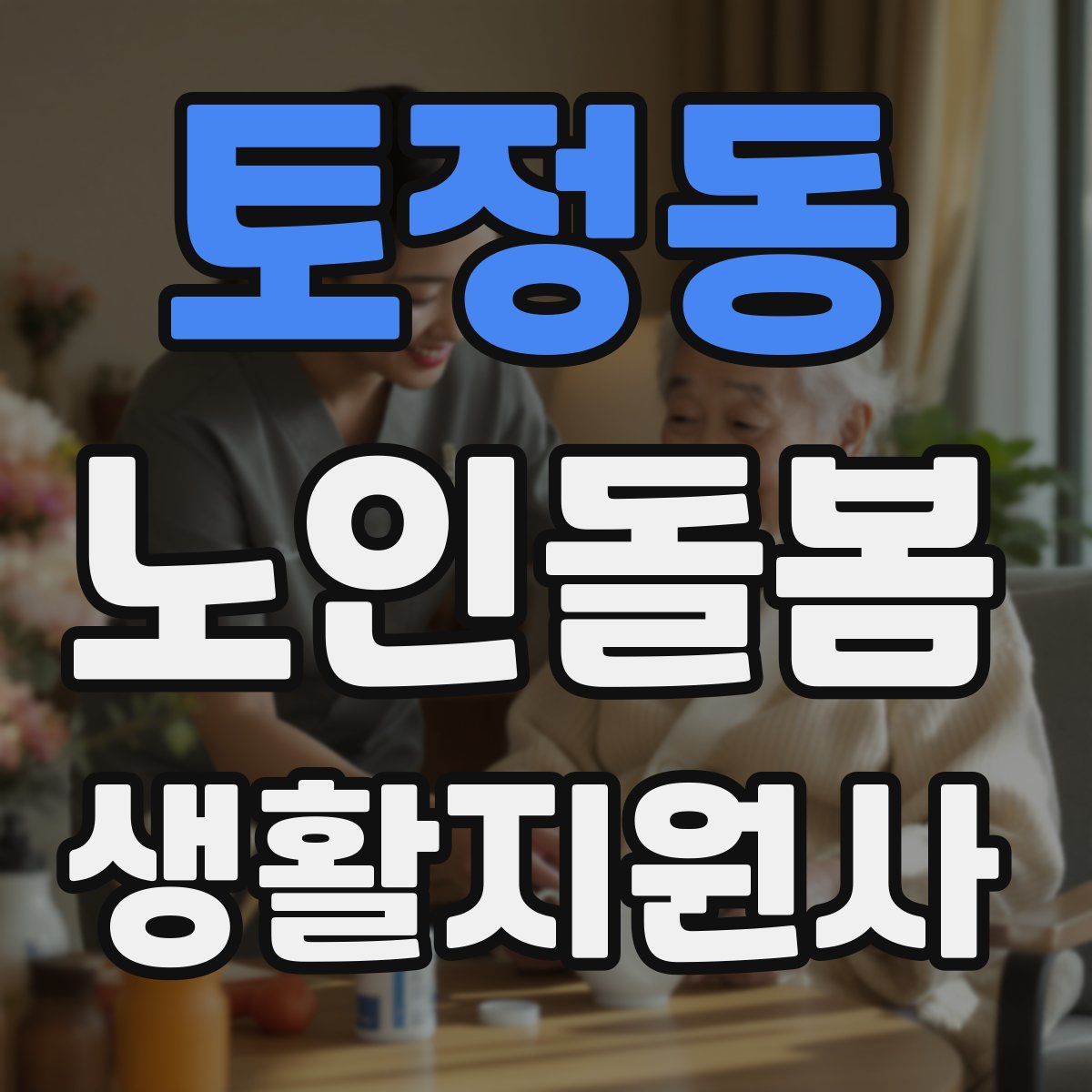 토정동 노인돌봄생활지원사 자격증