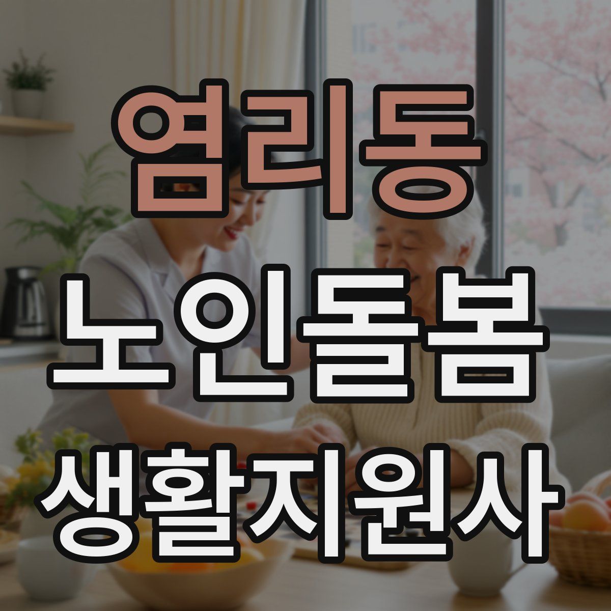 염리동 노인돌봄생활지원사 자격증