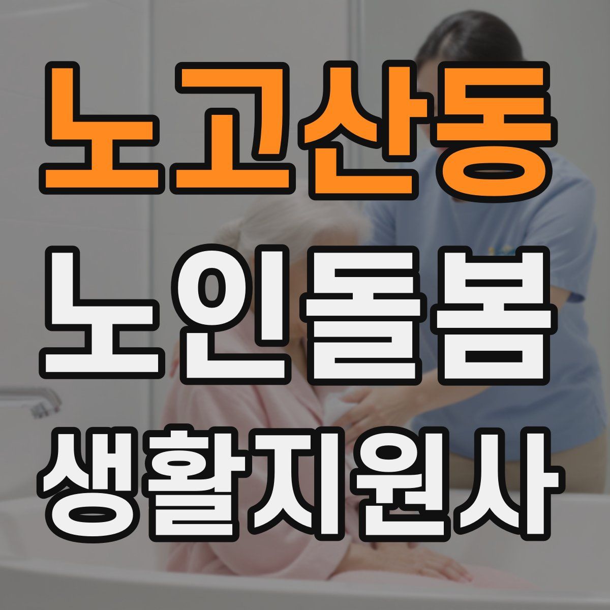 노고산동 노인돌봄생활지원사 자격증