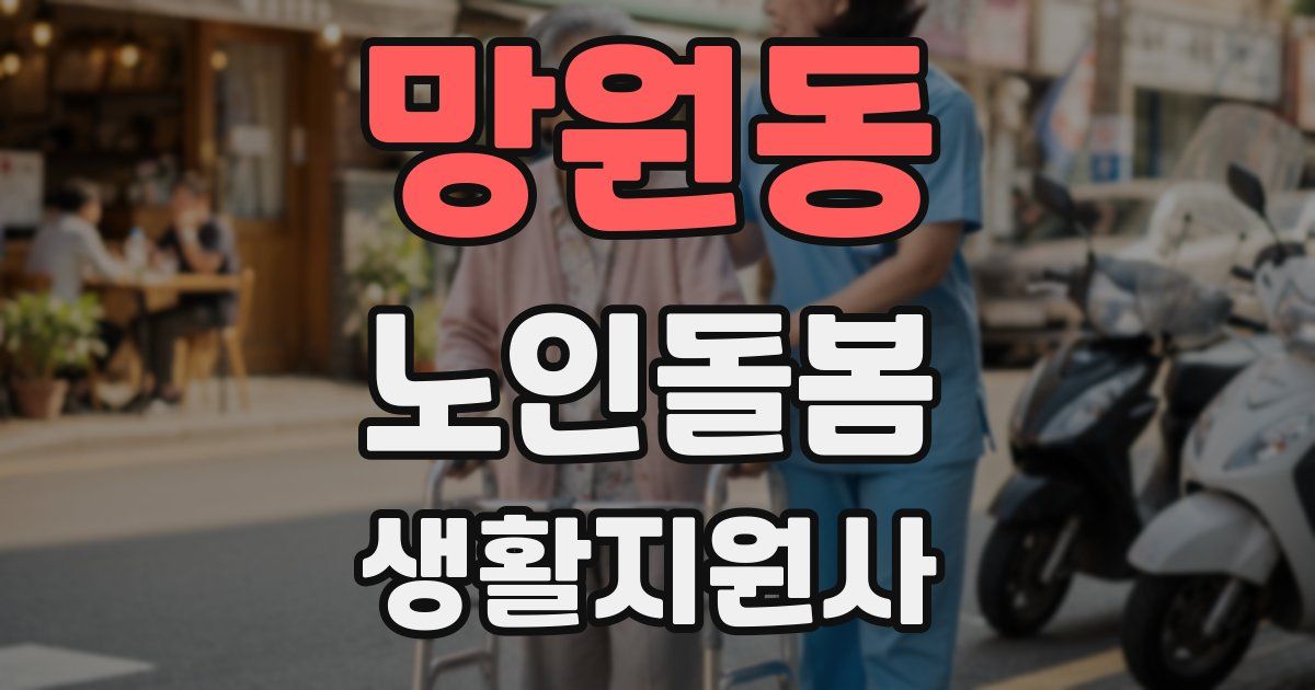 망원동 노인돌봄생활지원사 자격증