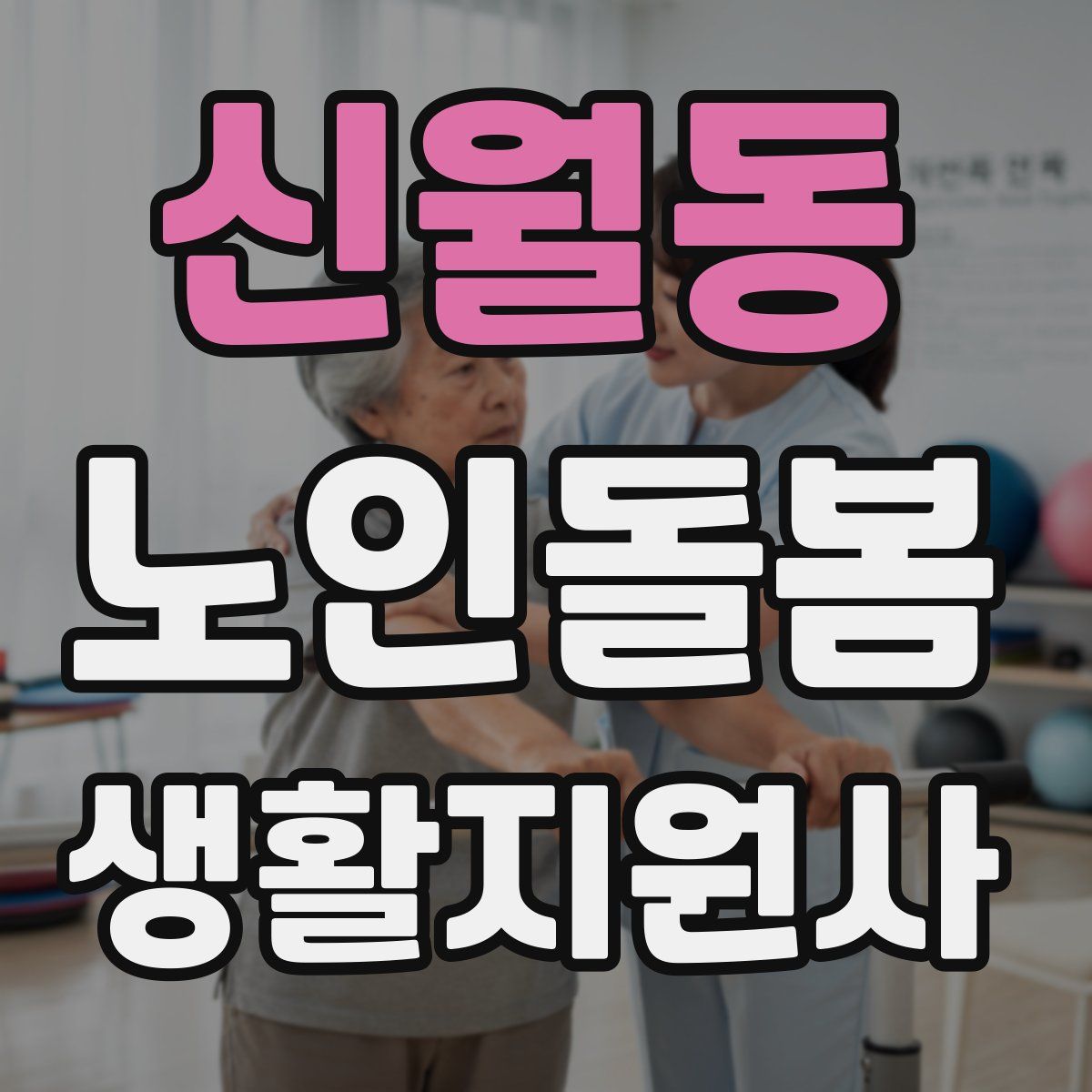 신월동 노인돌봄생활지원사 자격증