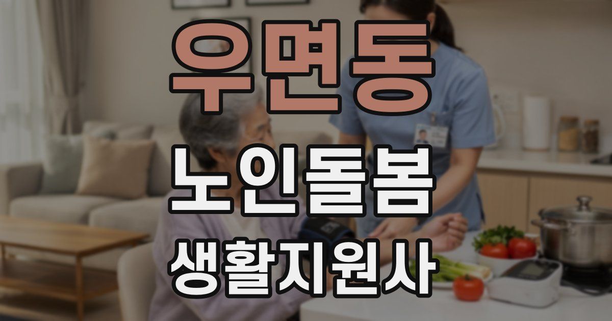 우면동 노인돌봄생활지원사 자격증