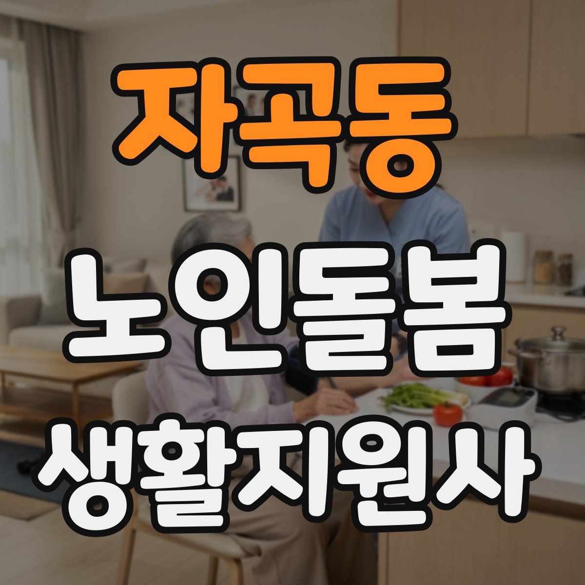 자곡동 노인돌봄생활지원사 자격증