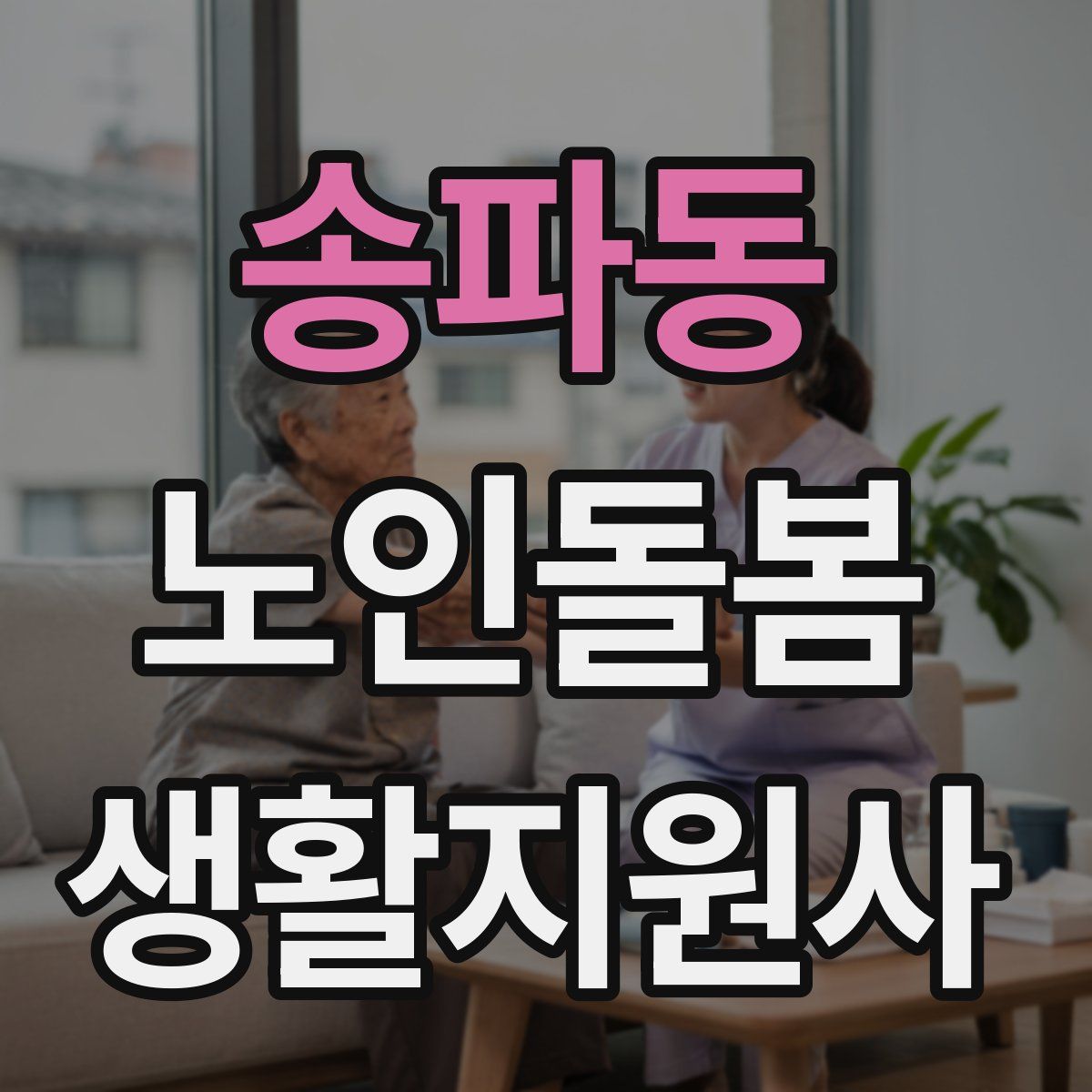 송파동 노인돌봄생활지원사 자격증