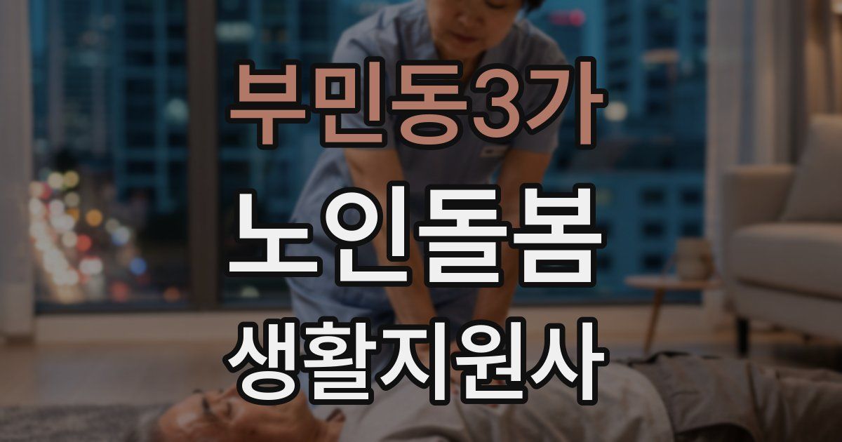부민동3가 노인돌봄생활지원사 자격증