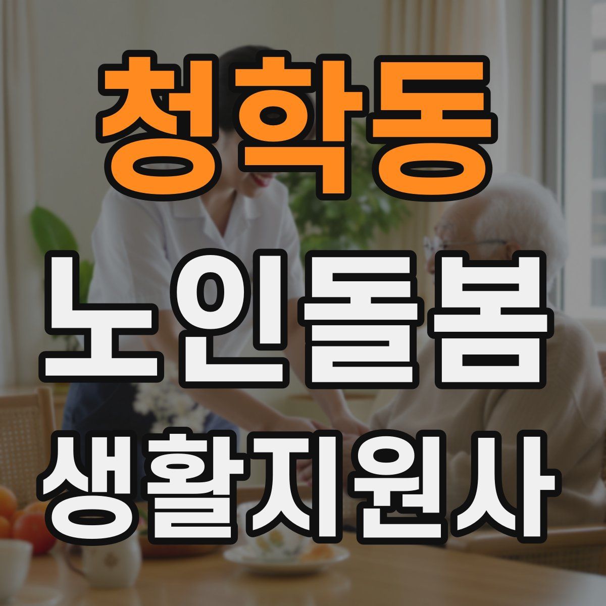 청학동 노인돌봄생활지원사 자격증