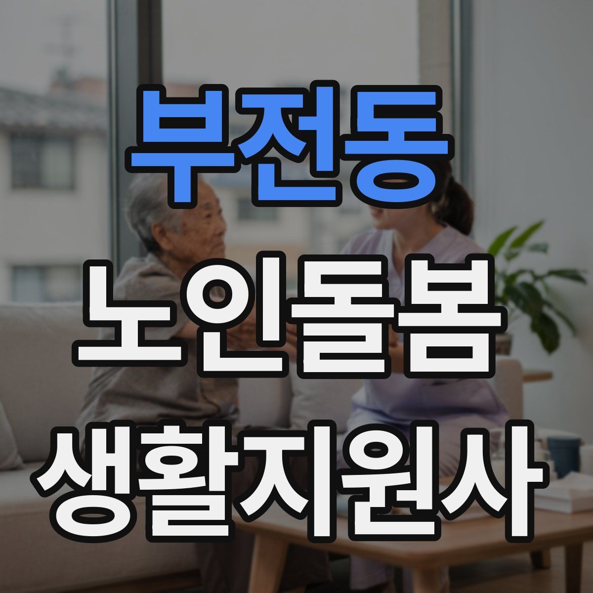 부전동 노인돌봄생활지원사 자격증