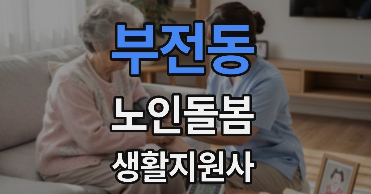 부전동 노인돌봄생활지원사 자격증