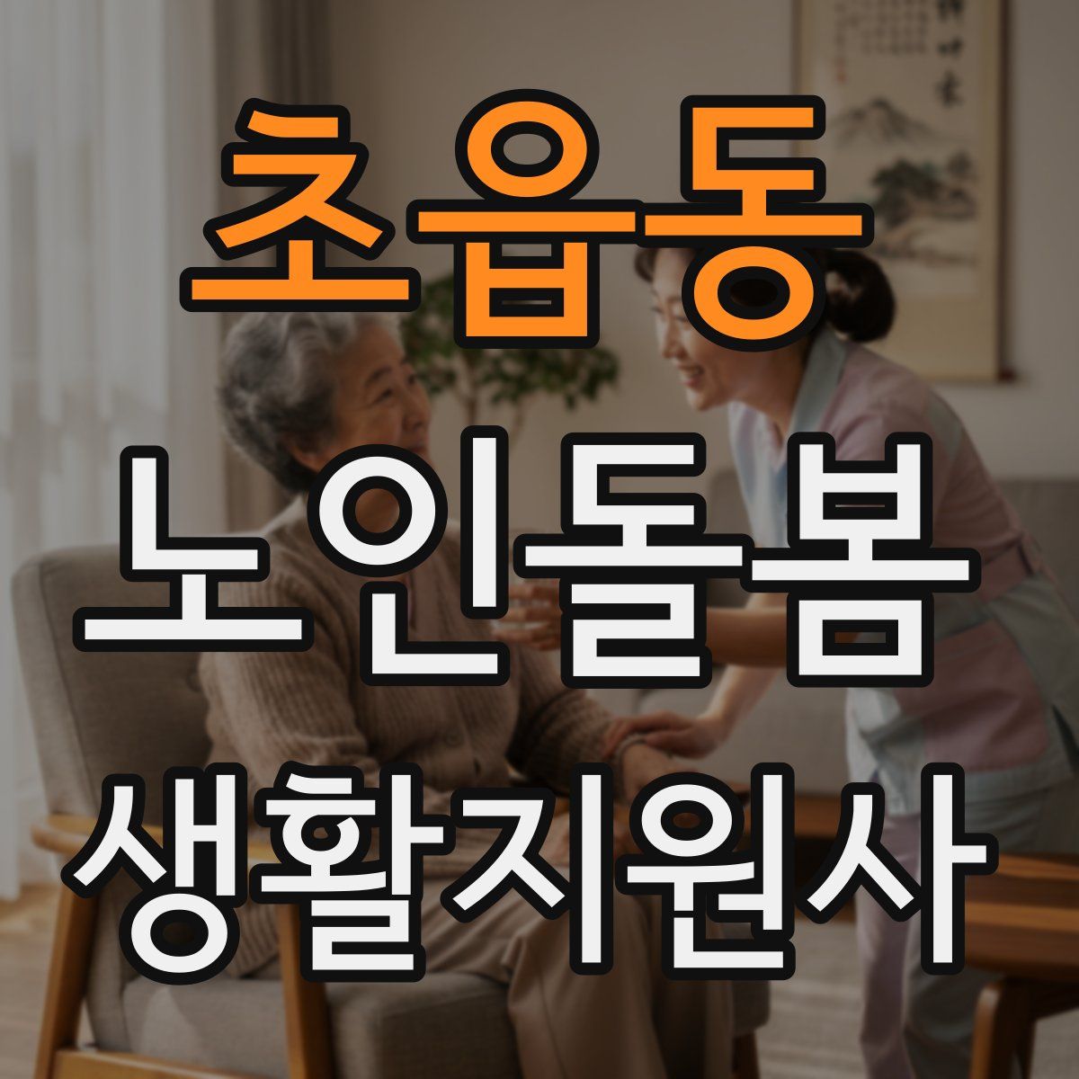 초읍동 노인돌봄생활지원사 자격증
