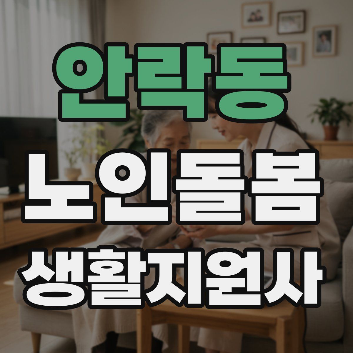 안락동 노인돌봄생활지원사 자격증