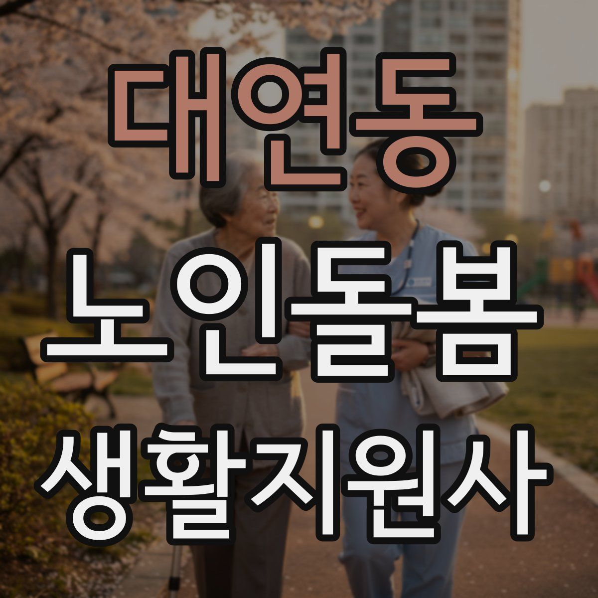 대연동 노인돌봄생활지원사 자격증