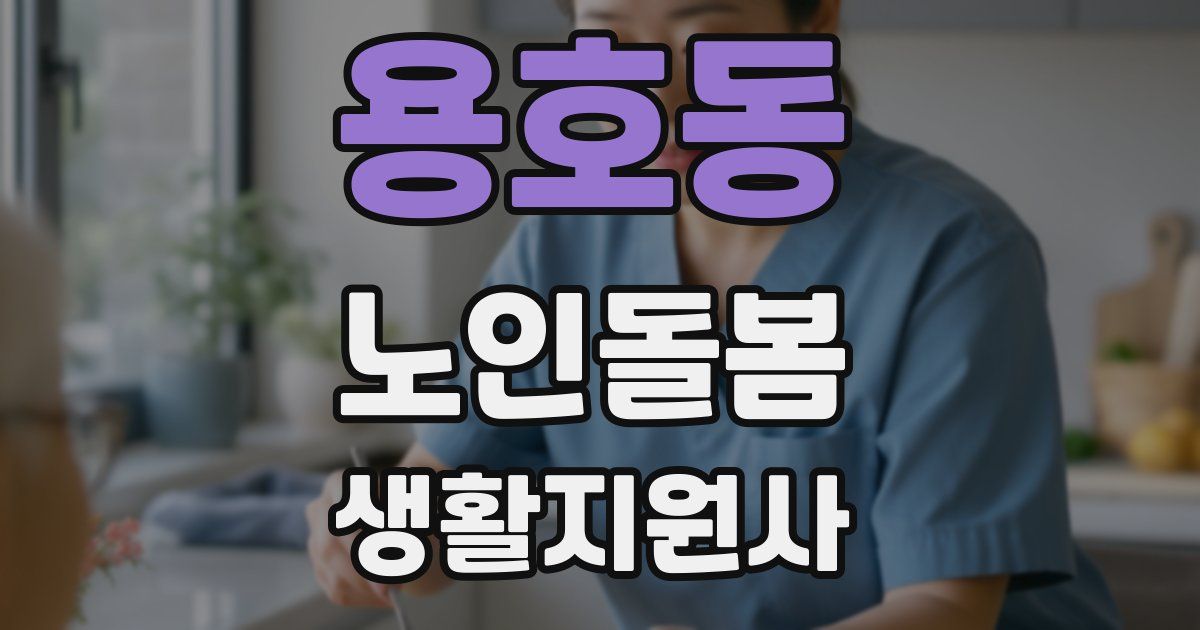 용호동 노인돌봄생활지원사 자격증