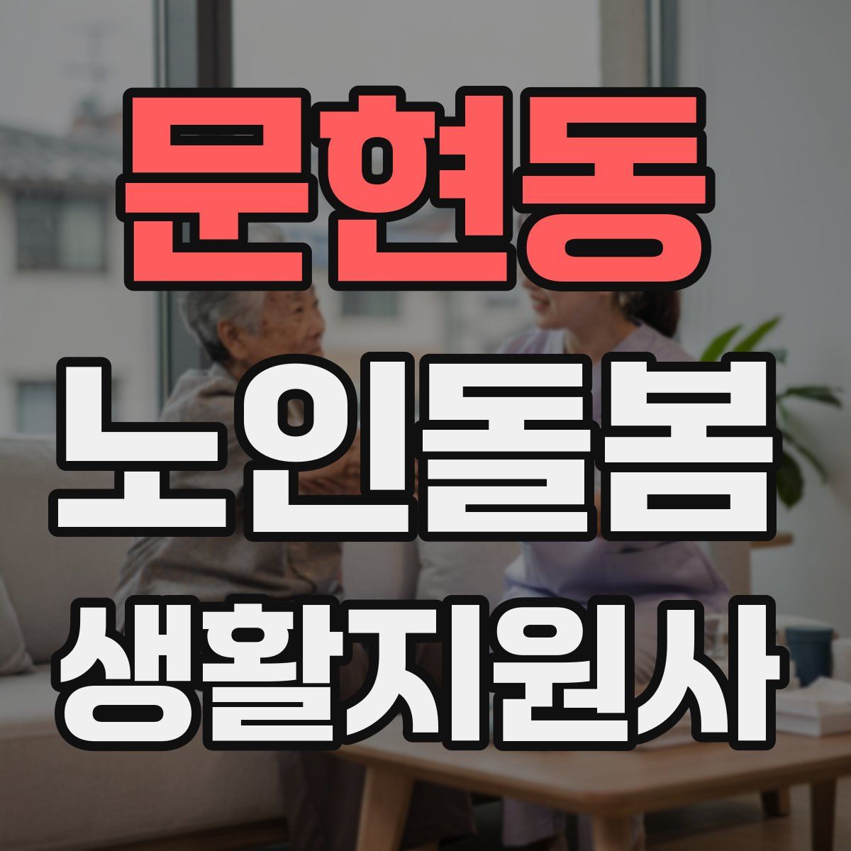 문현동 노인돌봄생활지원사 자격증