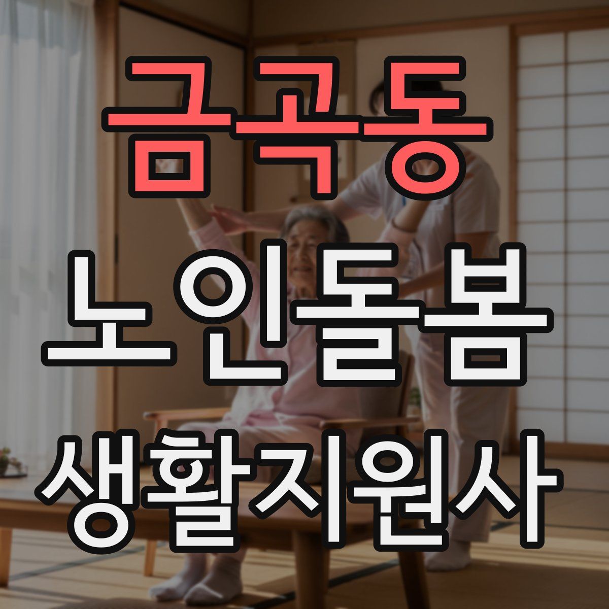 금곡동 노인돌봄생활지원사 자격증