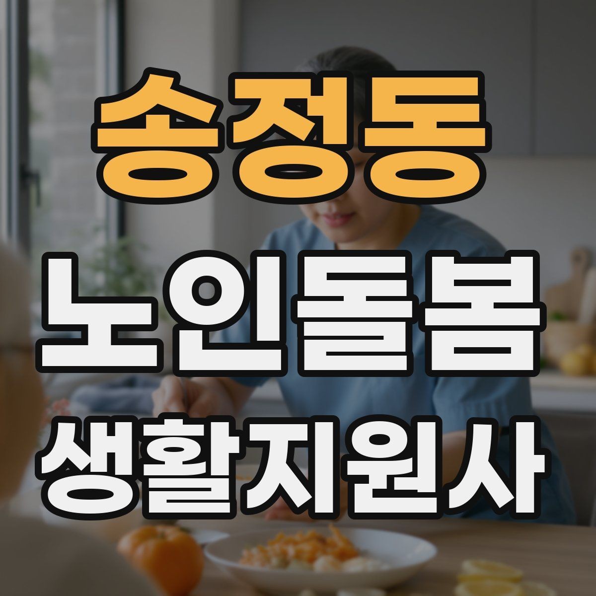송정동 노인돌봄생활지원사 자격증 방문 일정 확정 전 체크리스트
