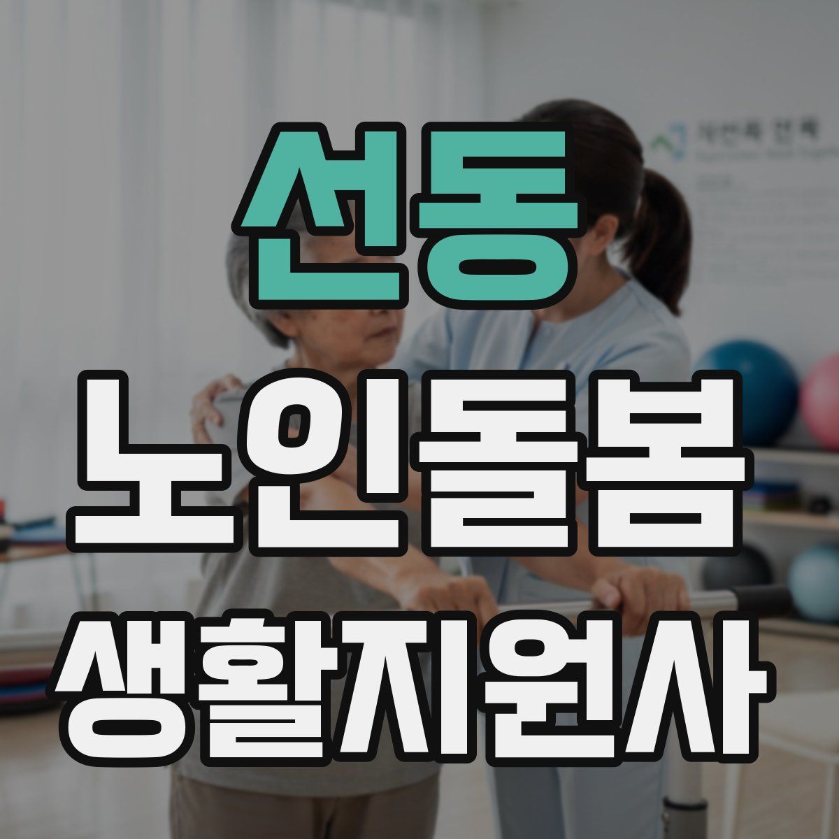 선동 노인돌봄생활지원사 자격증