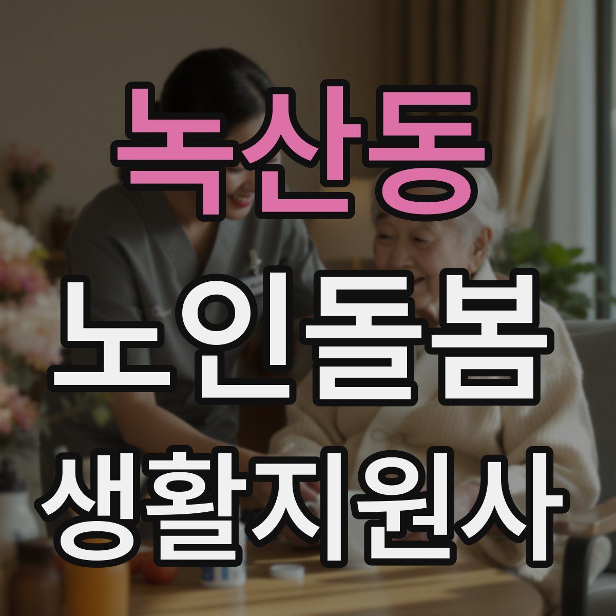 녹산동 노인돌봄생활지원사 자격증