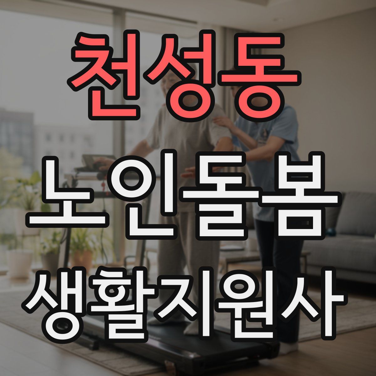 천성동 노인돌봄생활지원사 자격증