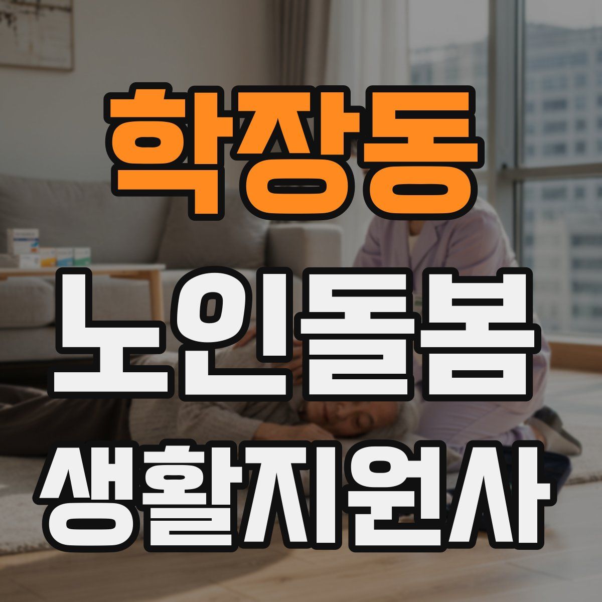 학장동 노인돌봄생활지원사 자격증