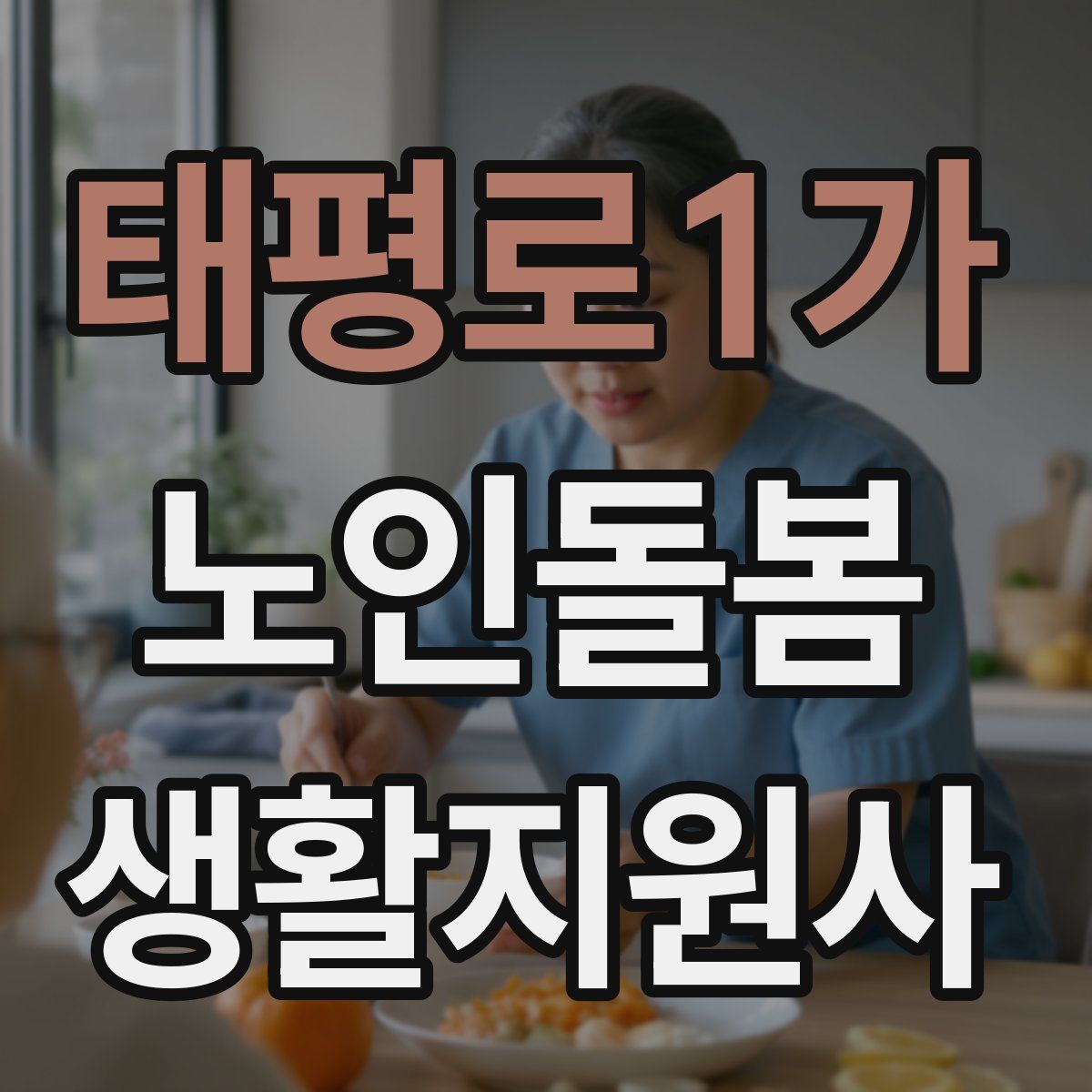 태평로1가 노인돌봄생활지원사 자격증