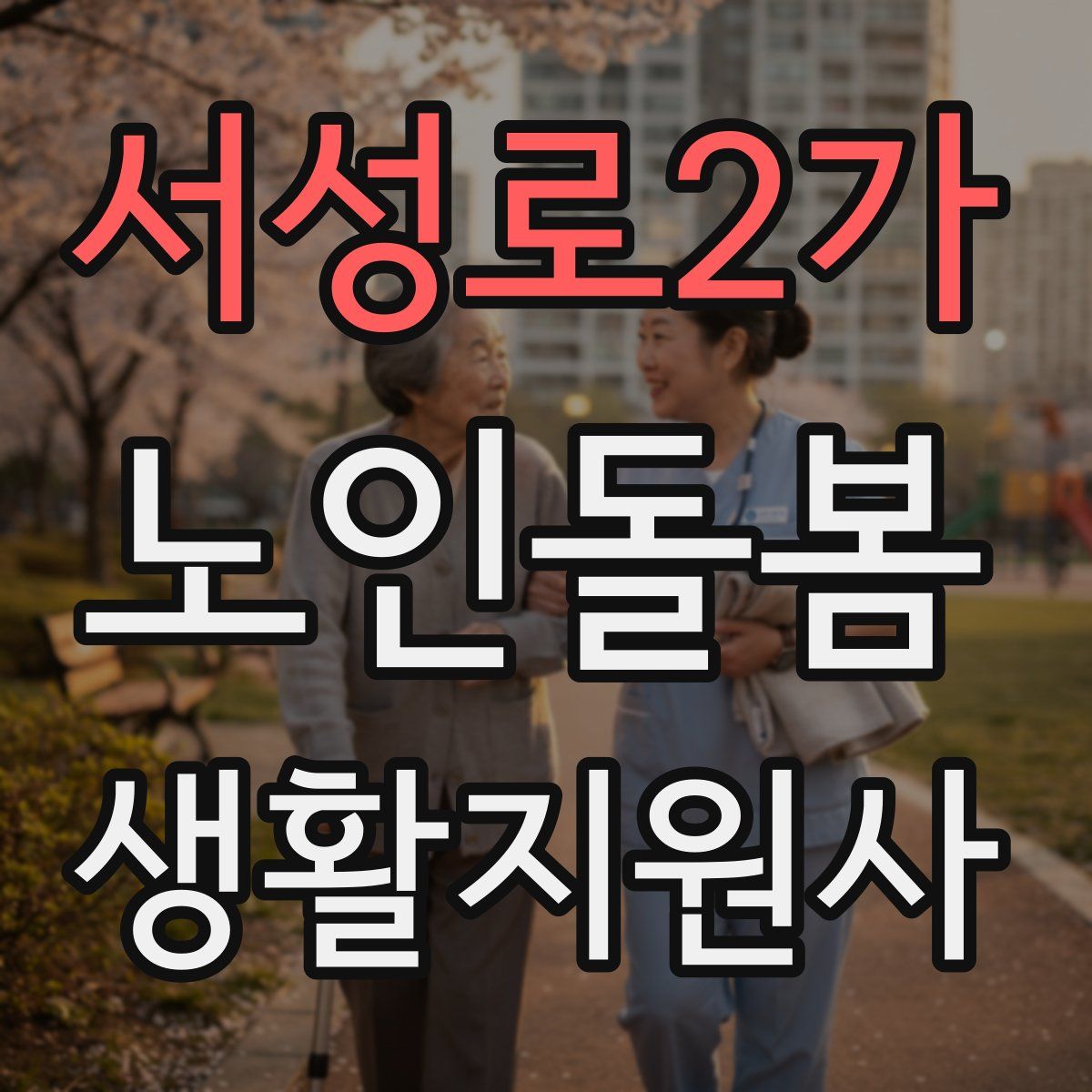 서성로2가 노인돌봄생활지원사 자격증