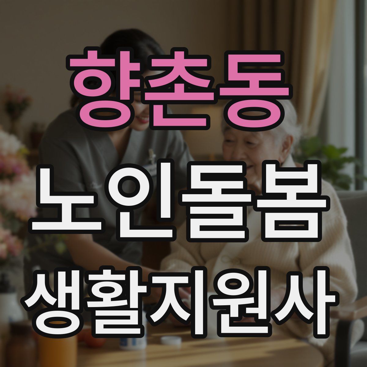 향촌동 노인돌봄생활지원사 자격증