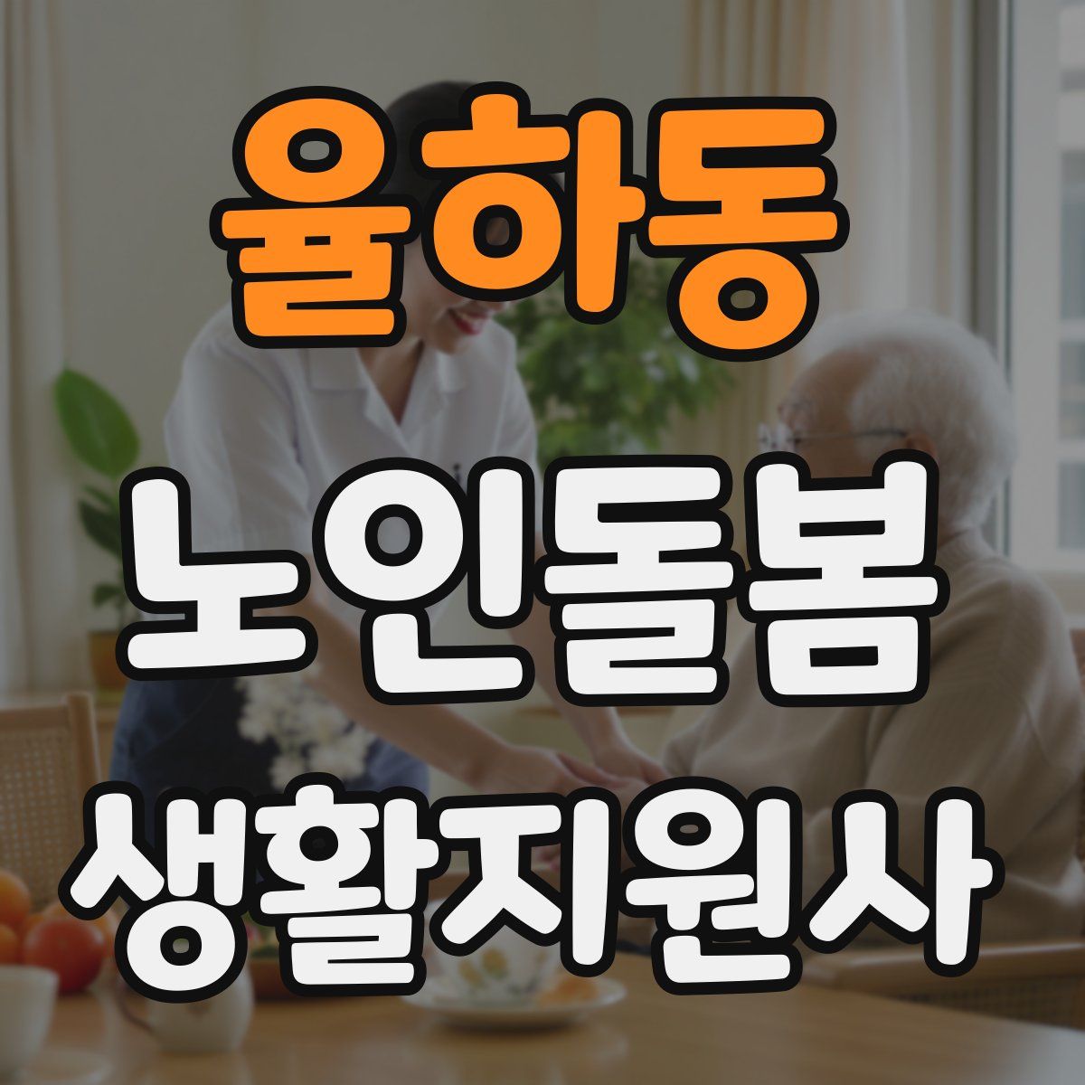 율하동 노인돌봄생활지원사 자격증