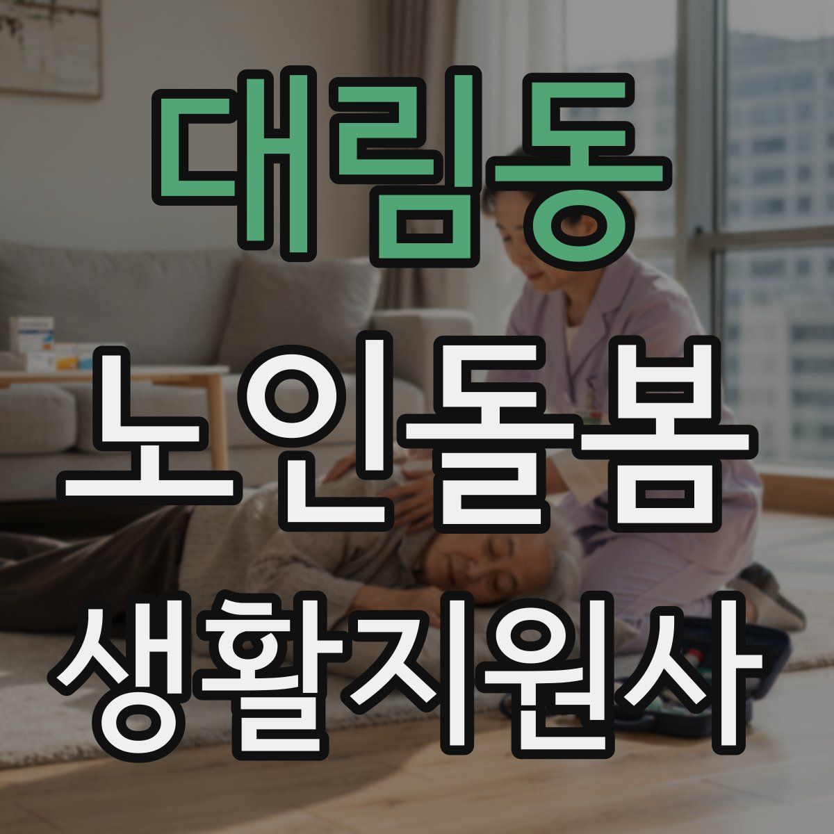 대림동 노인돌봄생활지원사 자격증