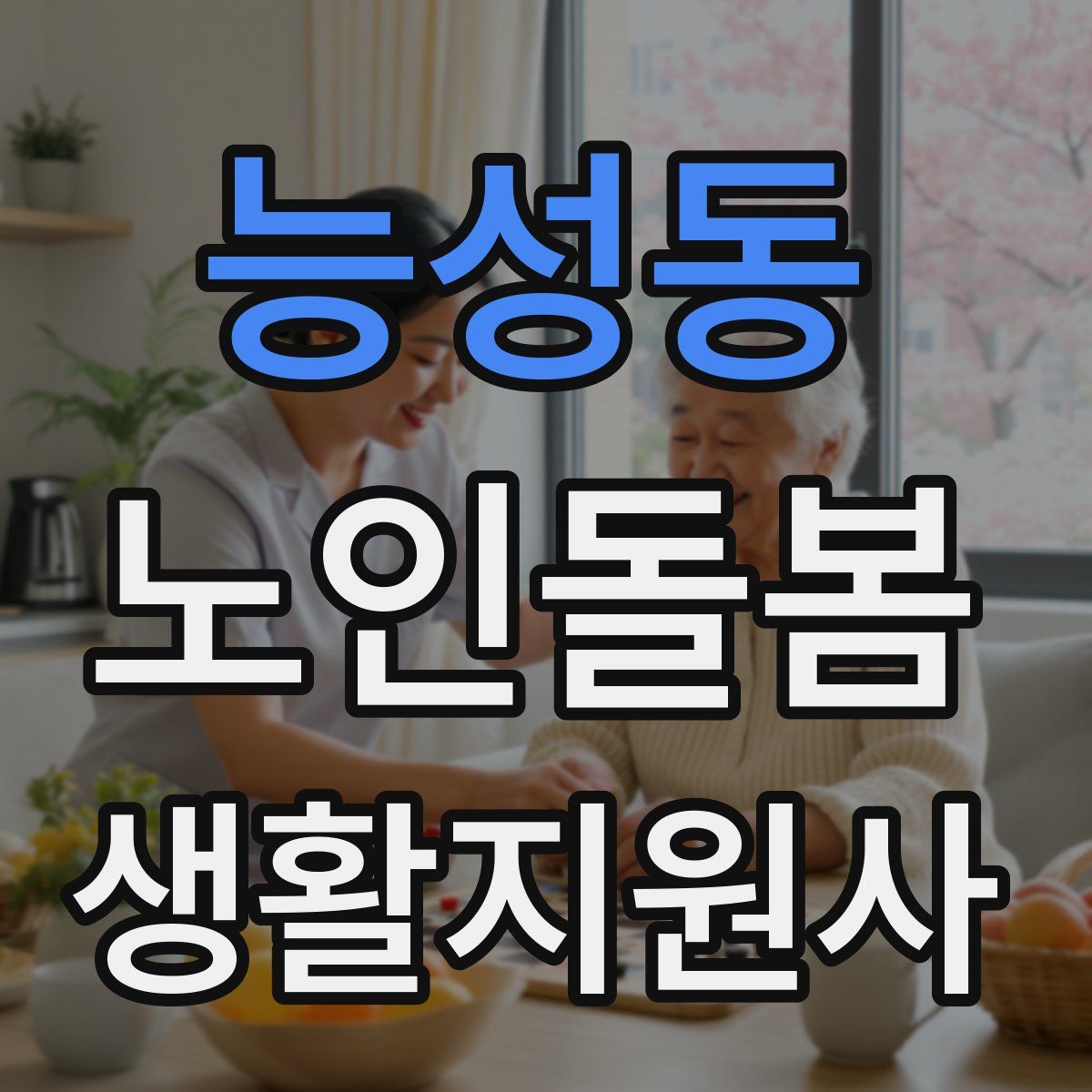 능성동 노인돌봄생활지원사 자격증