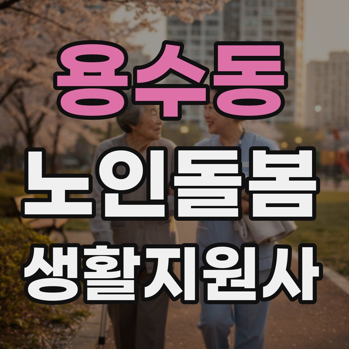 용수동 노인돌봄생활지원사 자격증