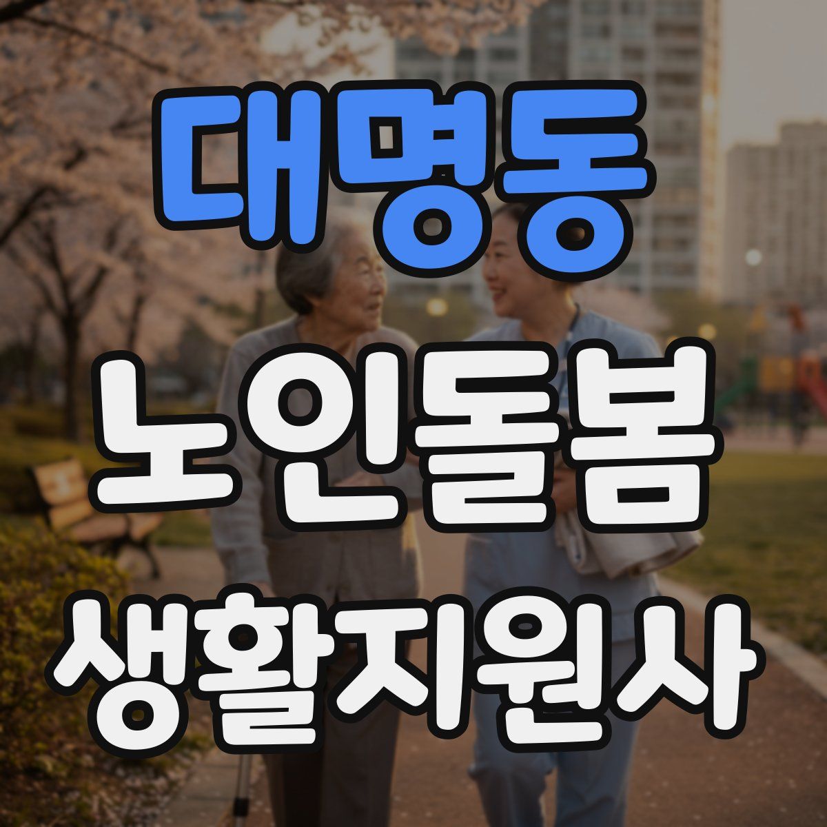 대명동 노인돌봄생활지원사 자격증